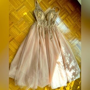Milla fitted tulle dress